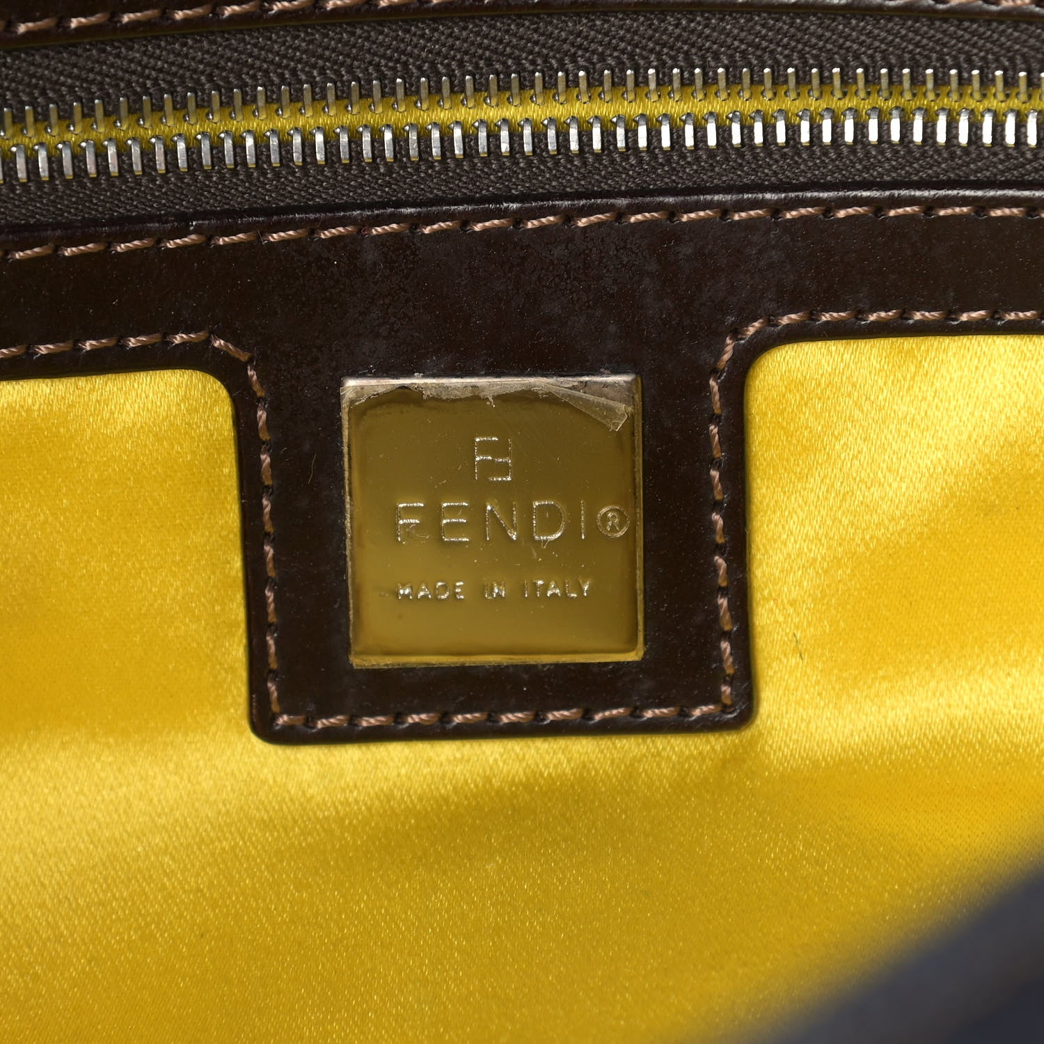 Fendi Denim Embroidered Baguette Blue Multicolor 6 of 12