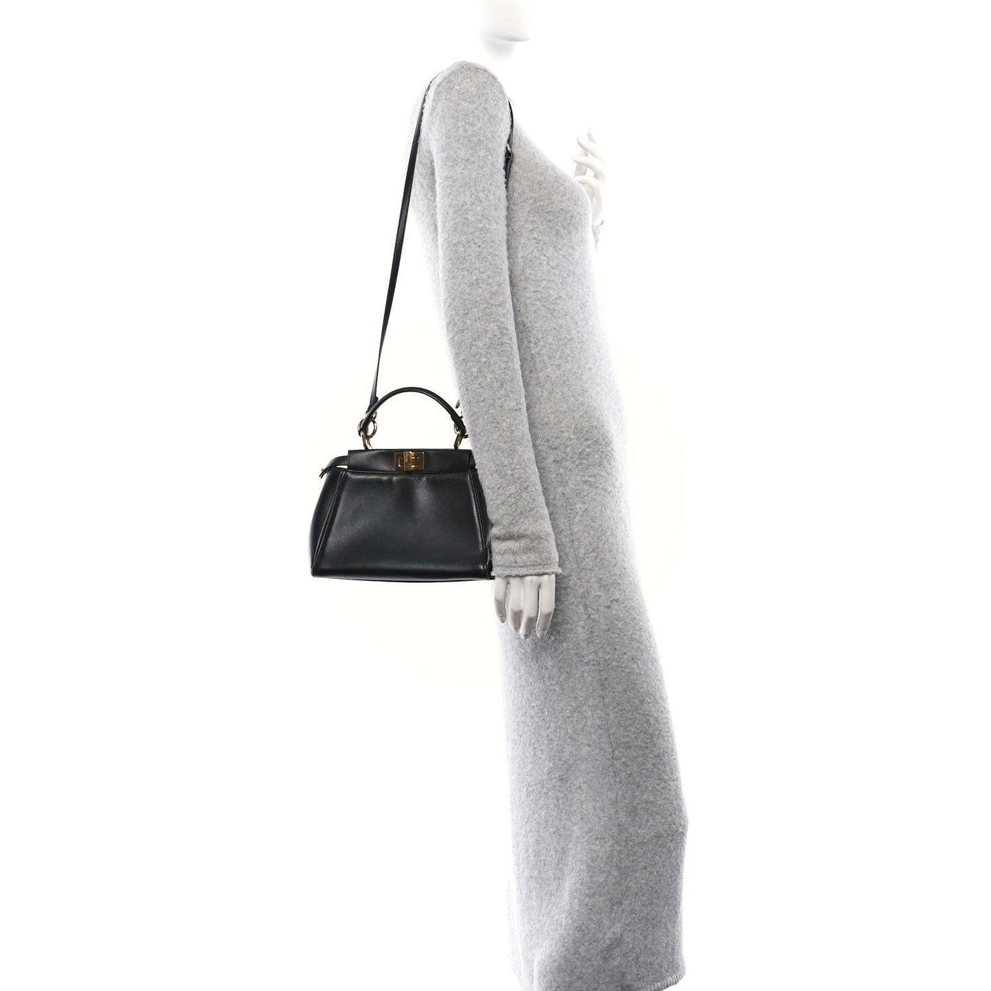 Nappa Mini Peekaboo Iconic Satchel Black