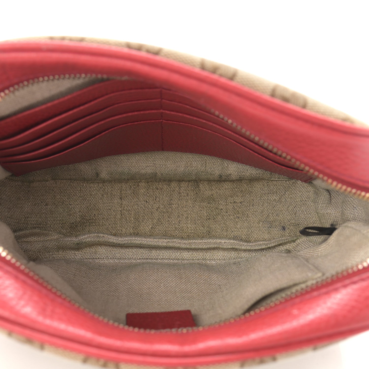 Gucci Monogram Mini Bree Messenger Bag Red 5 of 12