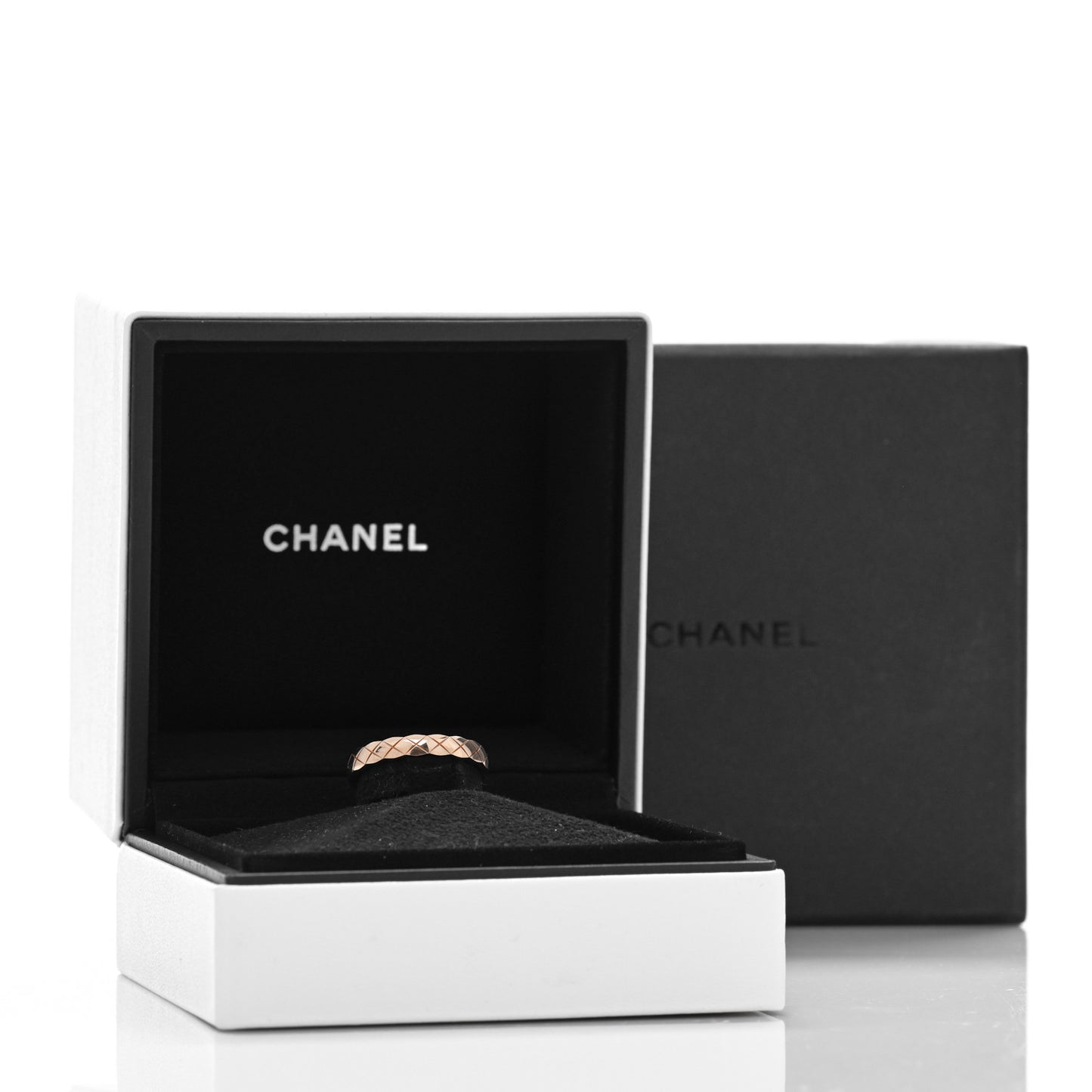 18K Beige Gold Mini Coco Crush Ring 54 6.75