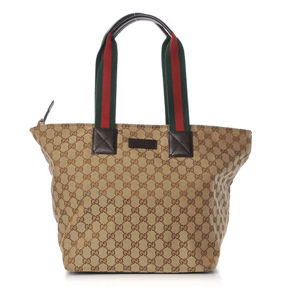 Gucci GG Monogram Large Web Handle Bucket Tote 1 of 7