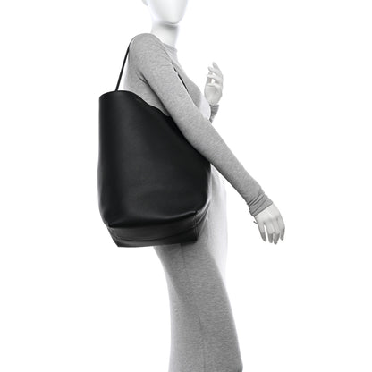 The Row Grained Calfskin Large N/S Park Tote Black 2 of 10