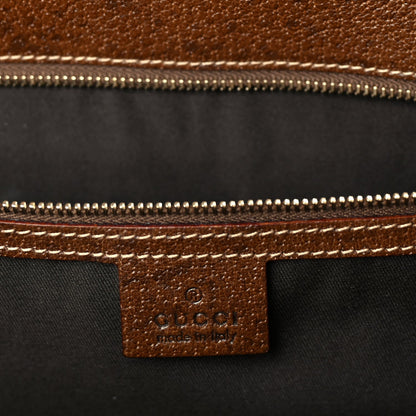 Gucci Suede Bamboo Horsebit Large Flap Bag Brown 5 of 8