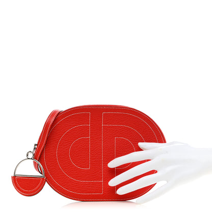 Hermes Chevre Mysore In-The-Loop-To-Go Pouch Rouge Piment 2 of 7