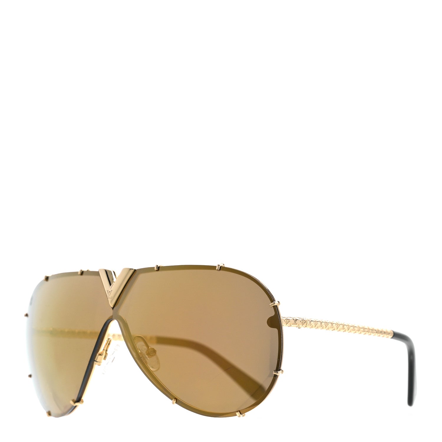 Louis Vuitton LV Drive Sunglasses Z0896E Gold 1 of 7