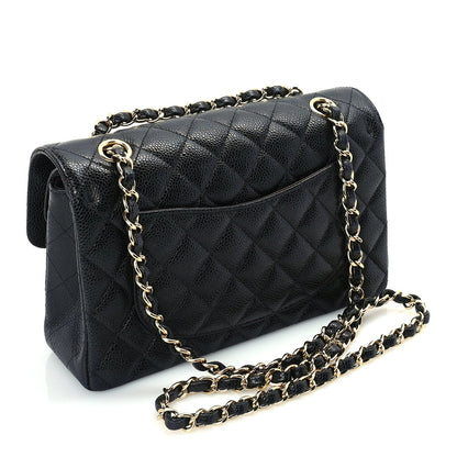 Chanel Caviar Quilted Small Double Flap  Black 2 of 9