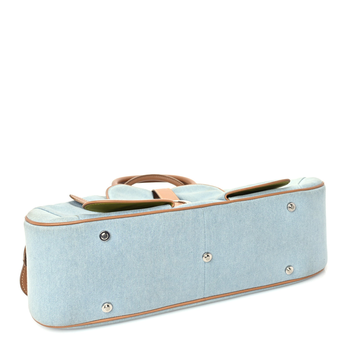 Christian Dior Denim Saddle Bowler Blue 3 of 8