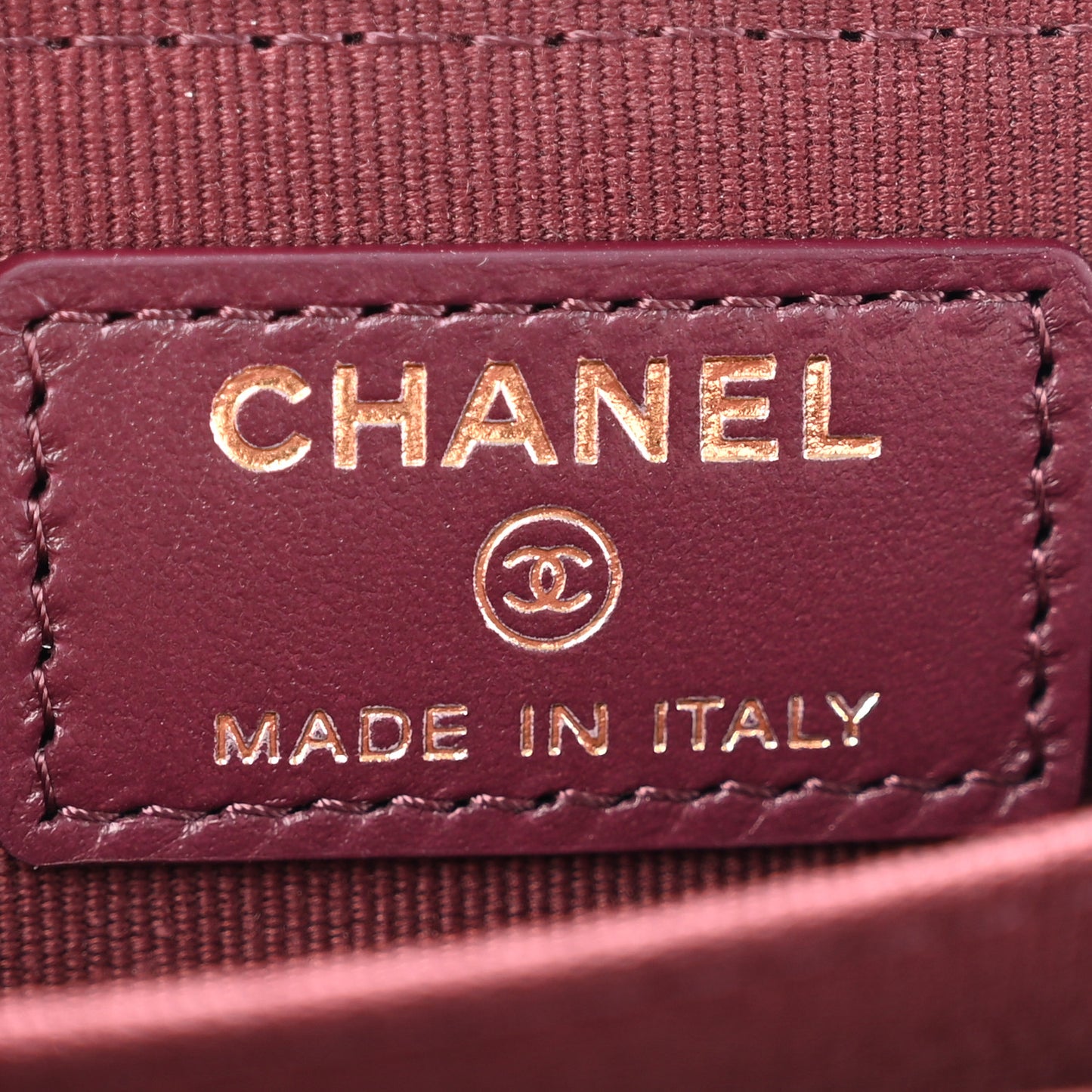 Caviar Quilted Zip Around Coin Purse Dark Burgundy