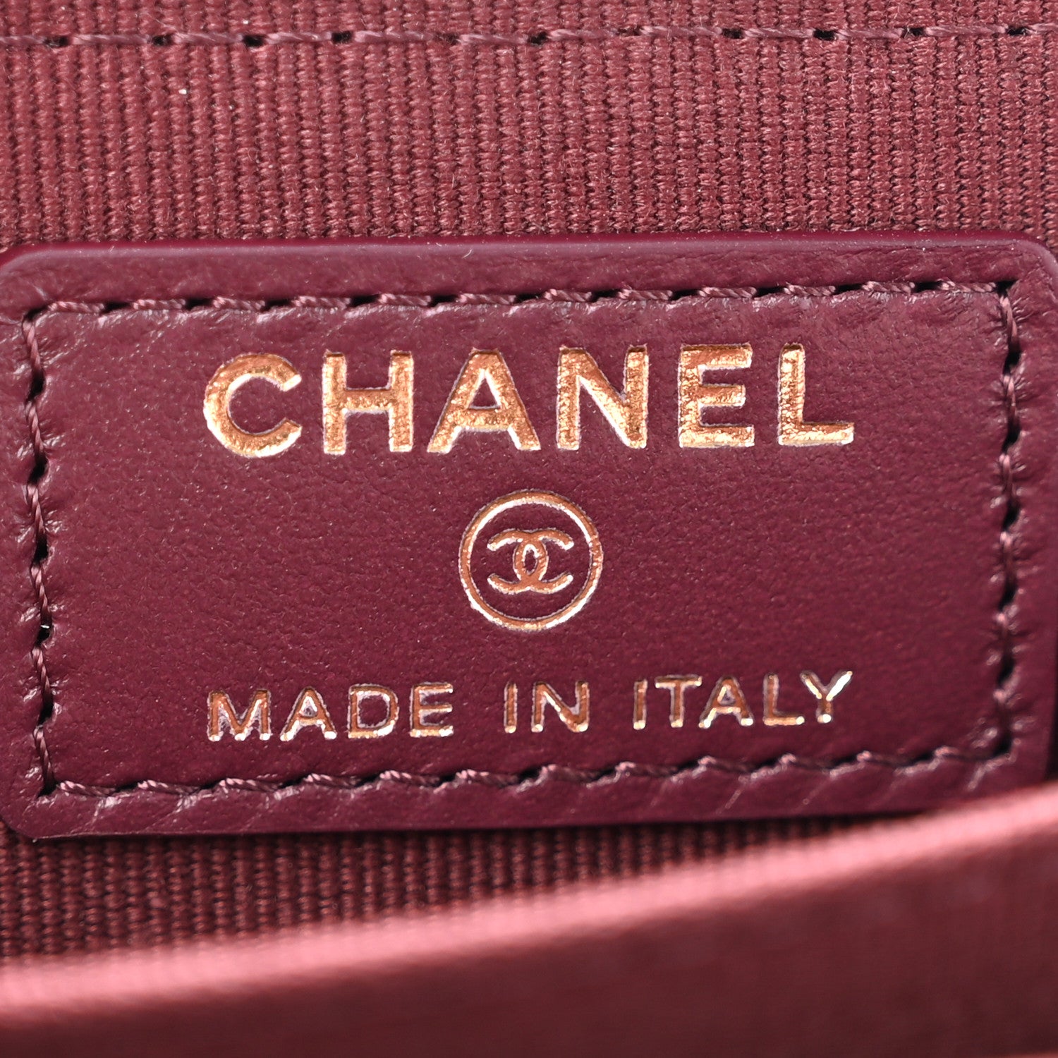 Chanel Caviar Quilted Zip Around Coin Purse Dark Burgundy 6 of 10