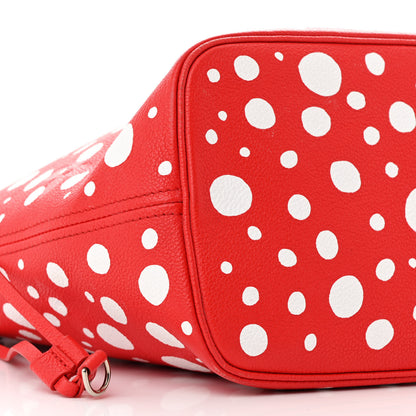 Louis Vuitton LV X YK Empreinte Infinity Dots Neverfull MM Rouge White 9 of 11