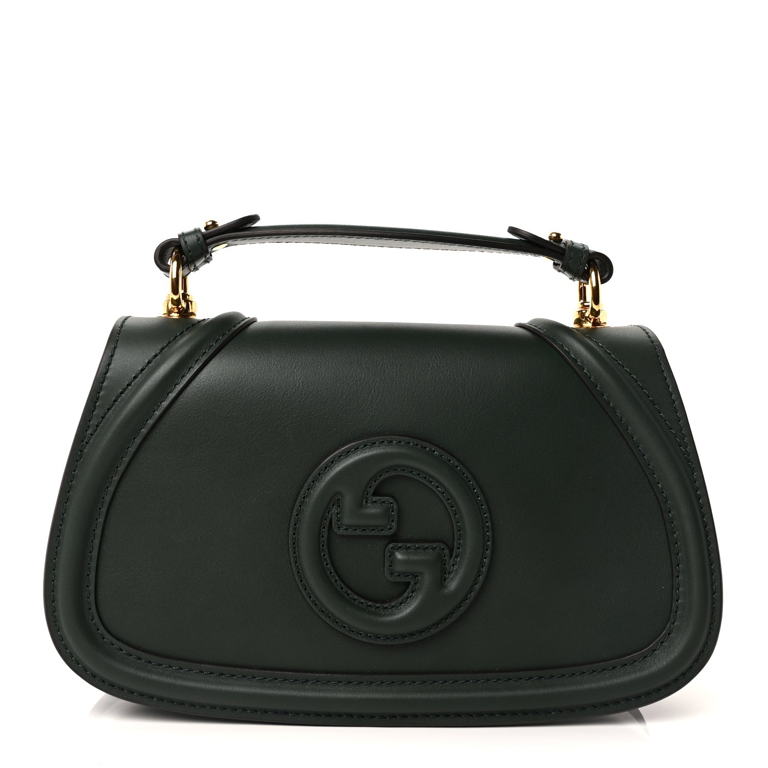 Gucci Roxy Calfskin Medium Blondie Top Handle Bag Green 1 of 8