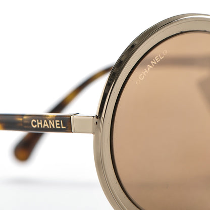 Chanel Round Mirror Sunglasses 4226 Pale Gold 6 of 7