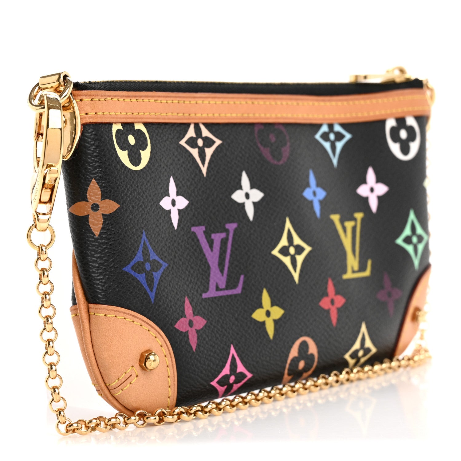Louis Vuitton Monogram Multicolor Pochette Milla MM Black 3 of 14
