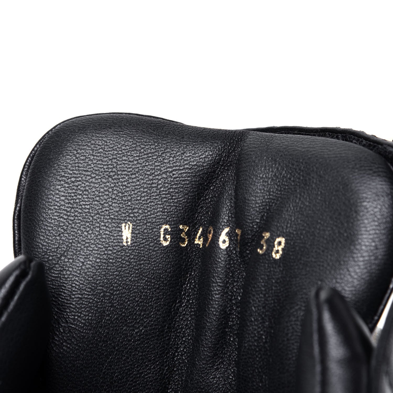 Chanel Lambskin Logo Strap Sneakers 38 Ivory Black 10 of 11