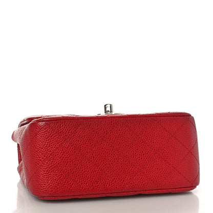 Chanel Caviar Quilted Mini Square Flap Red 4 of 10
