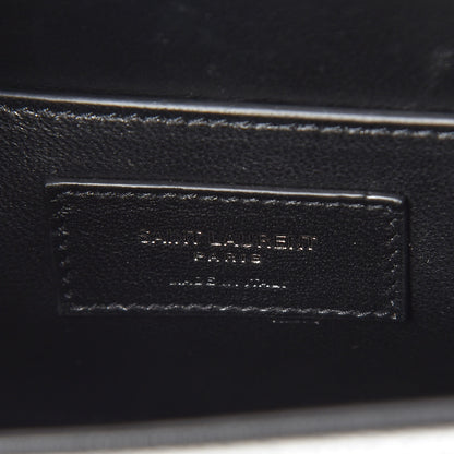 Saint Laurent Grain De Poudre Monogram Medium Sulpice Shoulder Bag Silver 6 of 8