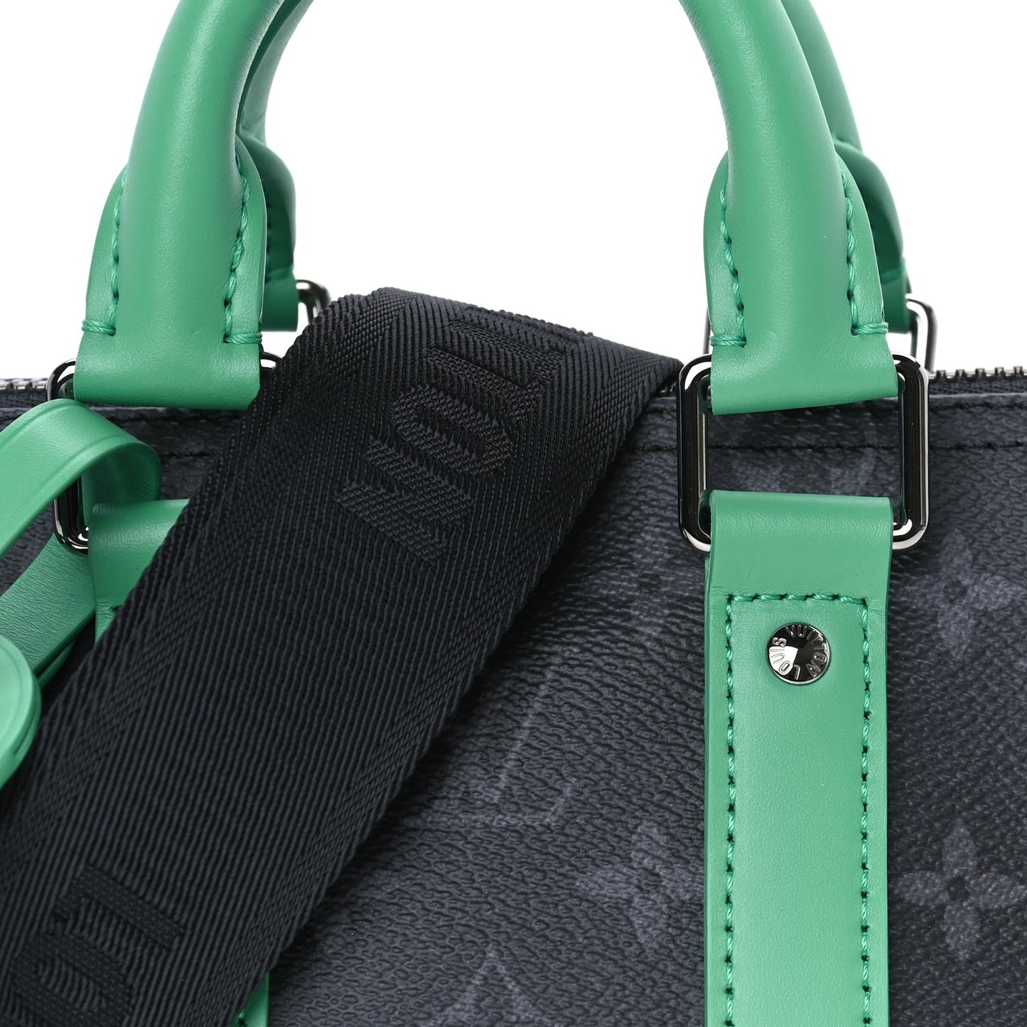 Monogram Eclipse Keepall Bandouliere 25 Minty Green Minty Green