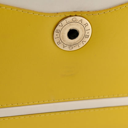Bulgari Calfskin Serpenti Forever Top Handle Yellow White 11 of 14