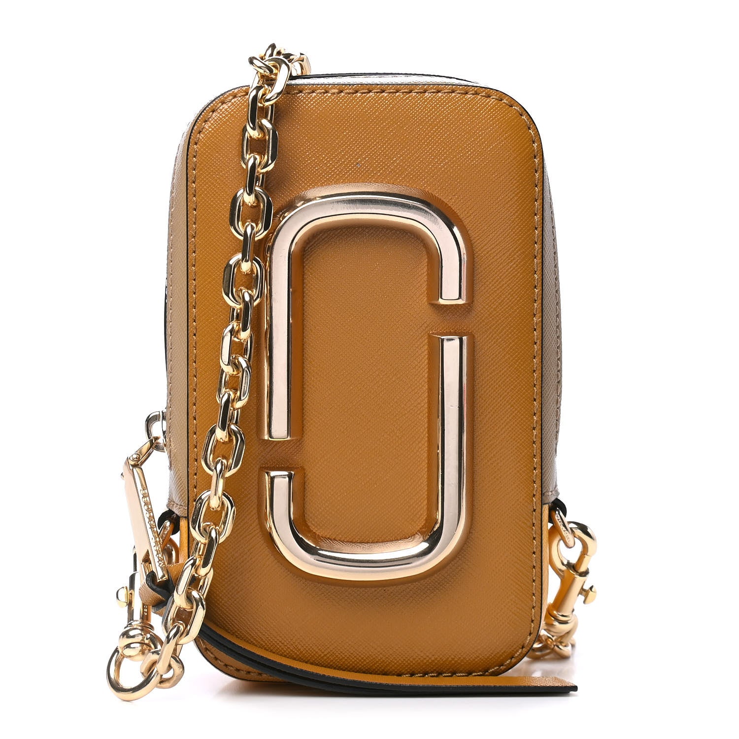 Marc Jacobs Saffiano The Hot Shot Crossbody Mustard 1 of 4