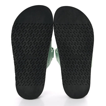 Hermes Epsom Womens Chypre Sandals 37.5 Vert Jade 6 of 7