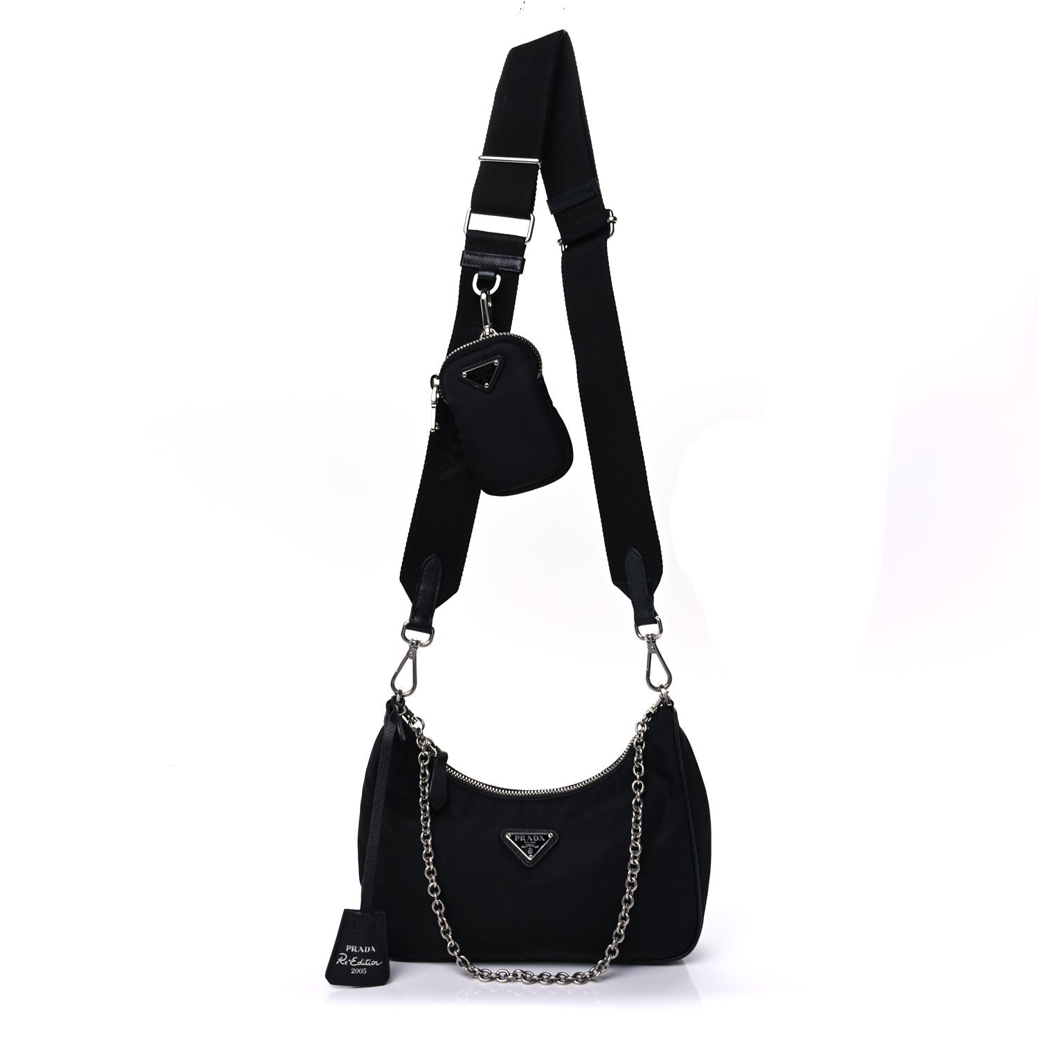 Prada Nylon Re-Edition 2005 Shoulder Bag Black 1 of 7