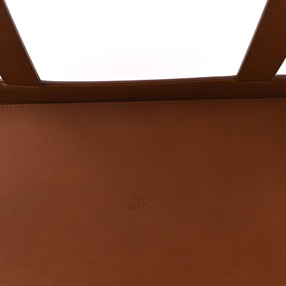 Saint Laurent Calfskin Vinyl Cabas Tote Brown 6 of 7