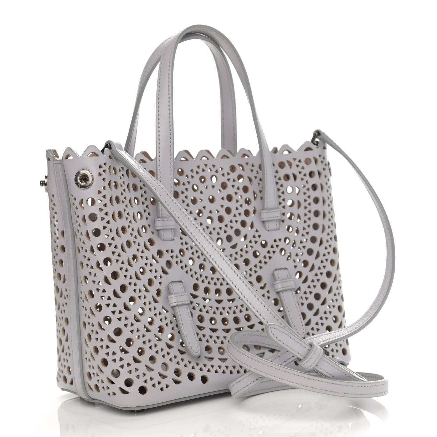 Alaia Calfskin Vienne Mina 20 Bag Perle 4 of 10