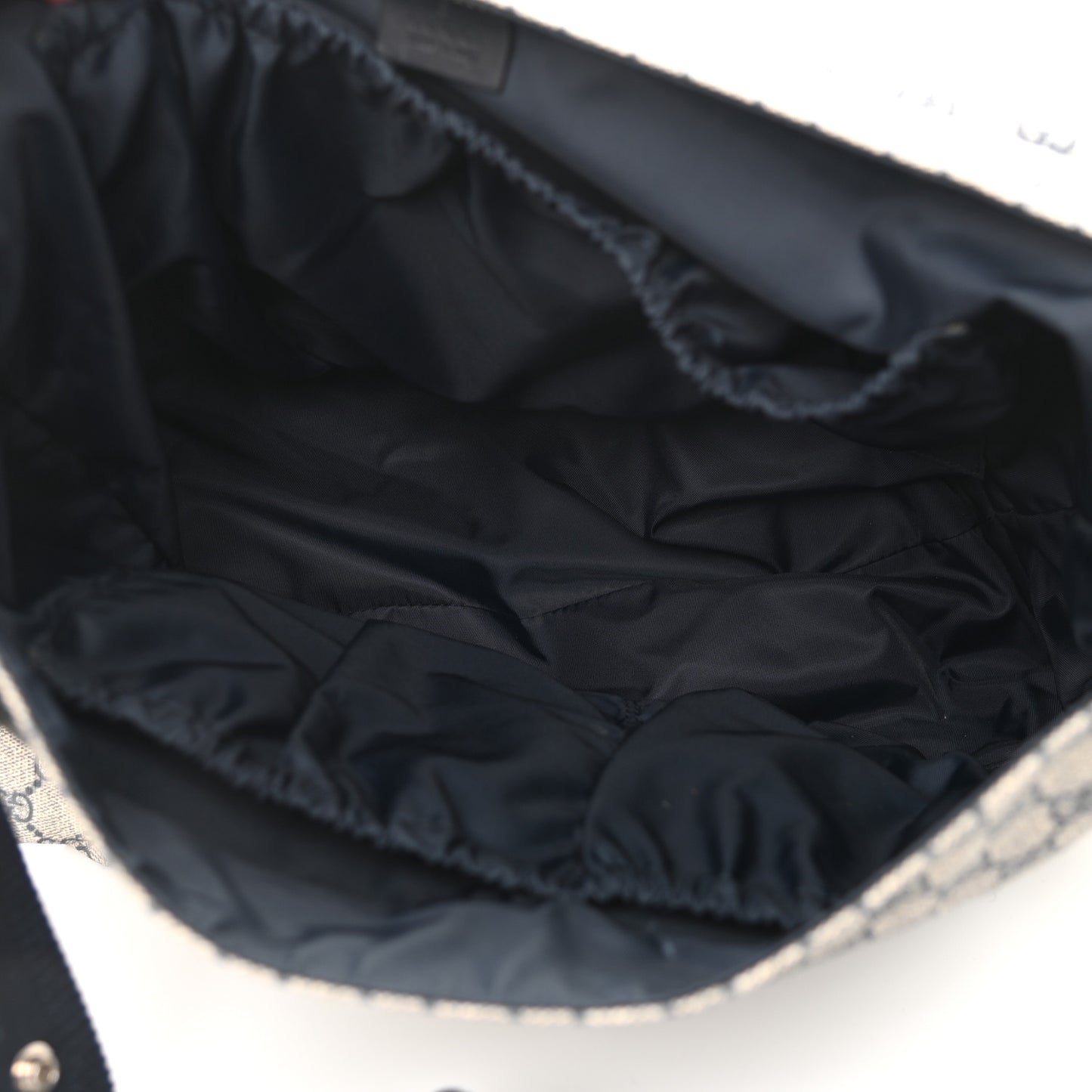 GG Plus Monogram Messenger Diaper Bag Navy