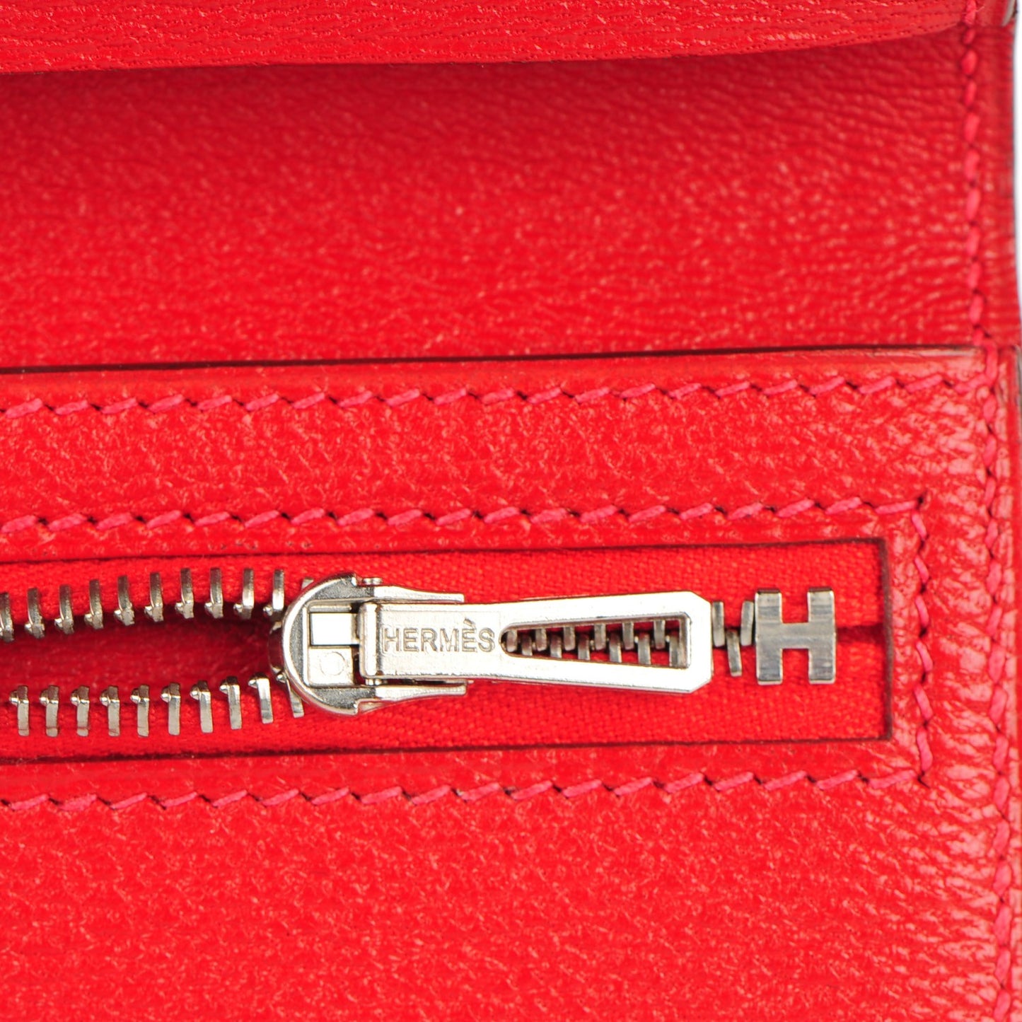 Shiny Alligator Bearn Wallet Rouge Vif