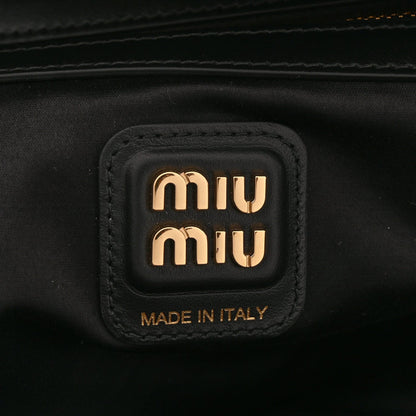 Miu Miu Soft Calf Softy Large Beau Top Handle Bag Black 5 of 8