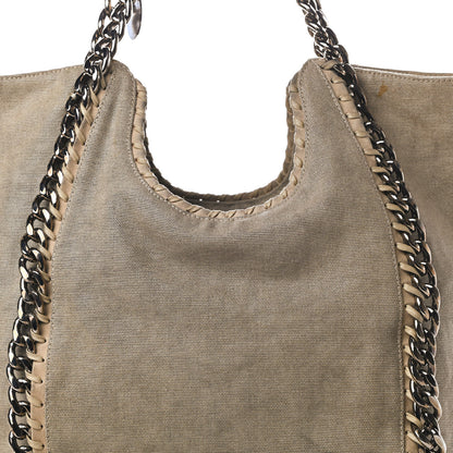 Stella McCartney Linen Falabella Tote Beige 7 of 12