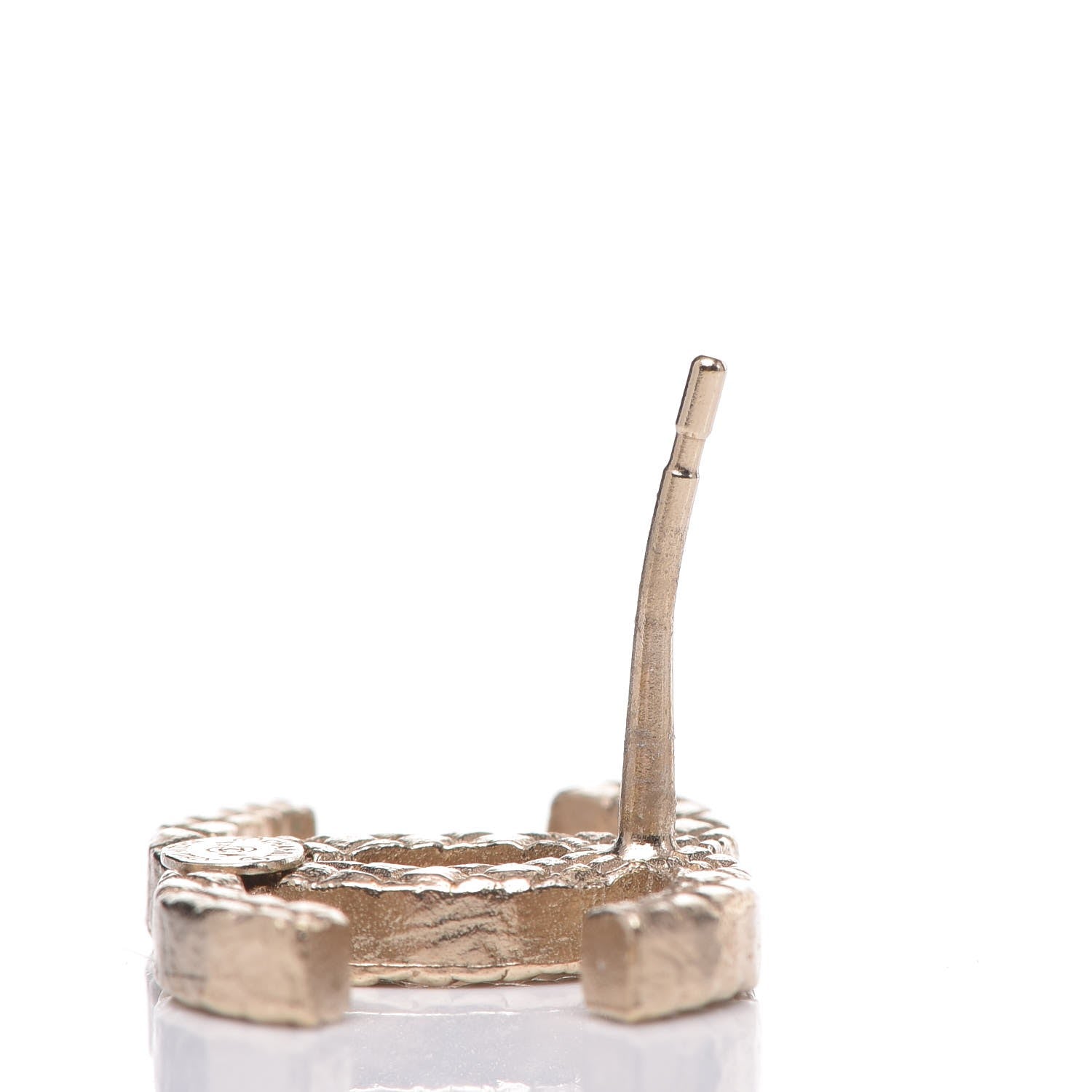 Chanel Quilted CC Earrings Gold 4 of 7