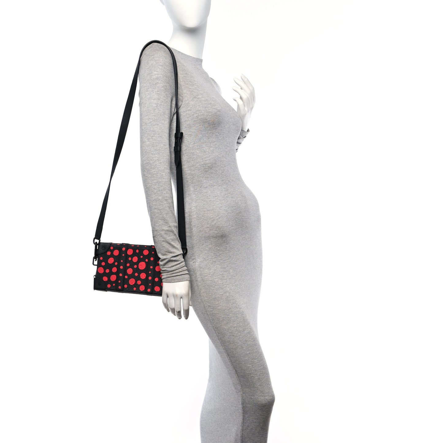 LV X YK Taurillon Monogram Soft Trunk Wallet Black Red