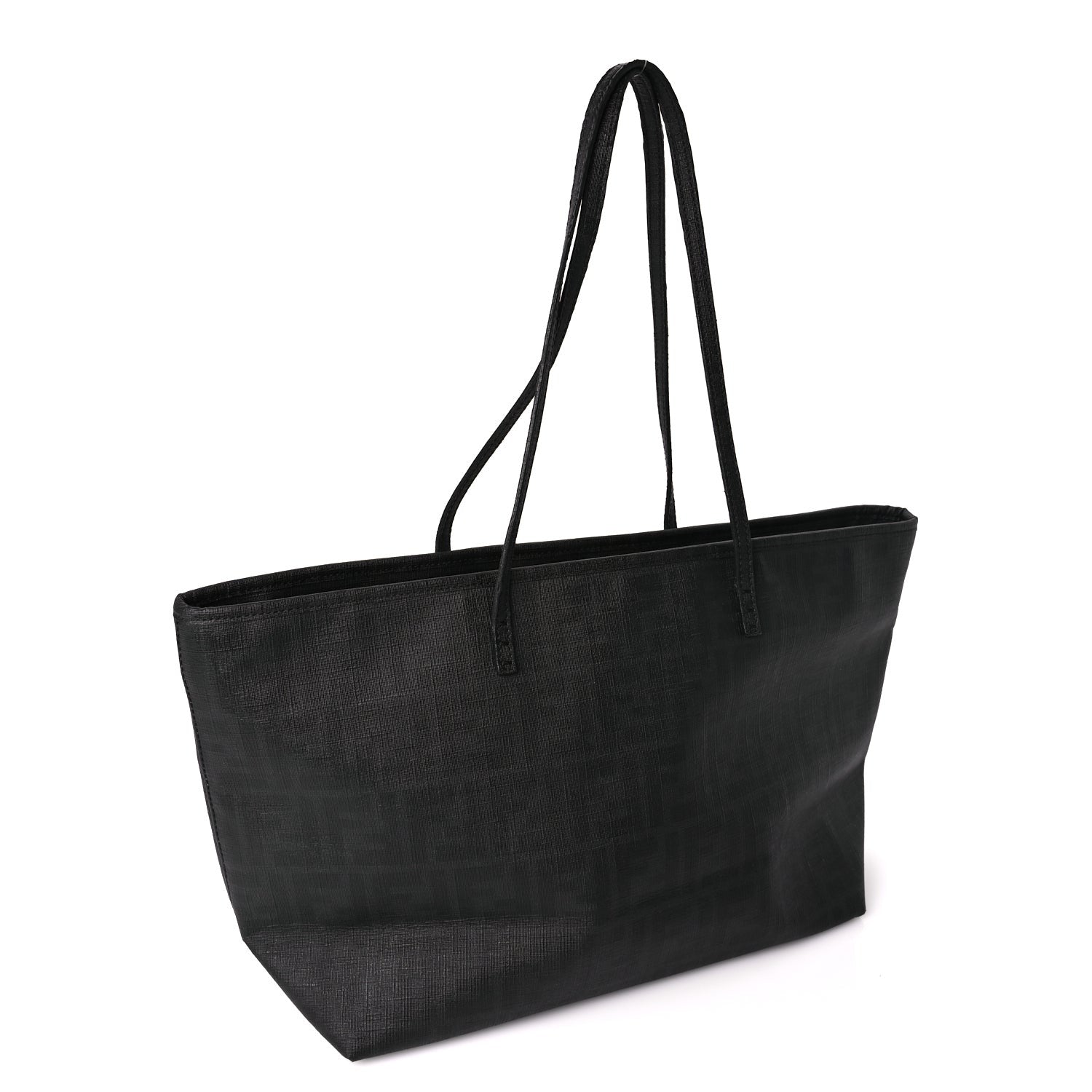 Fendi Zucca Spalmati Small Roll Tote Black 2 of 8