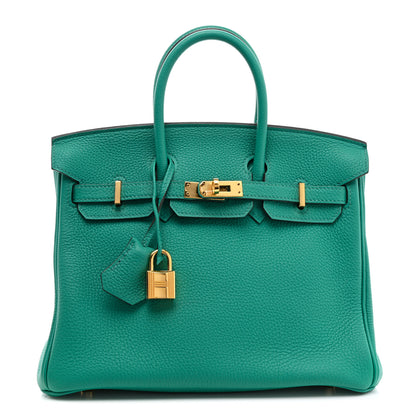 Hermes Togo Birkin 25 Vert Verone 1 of 12