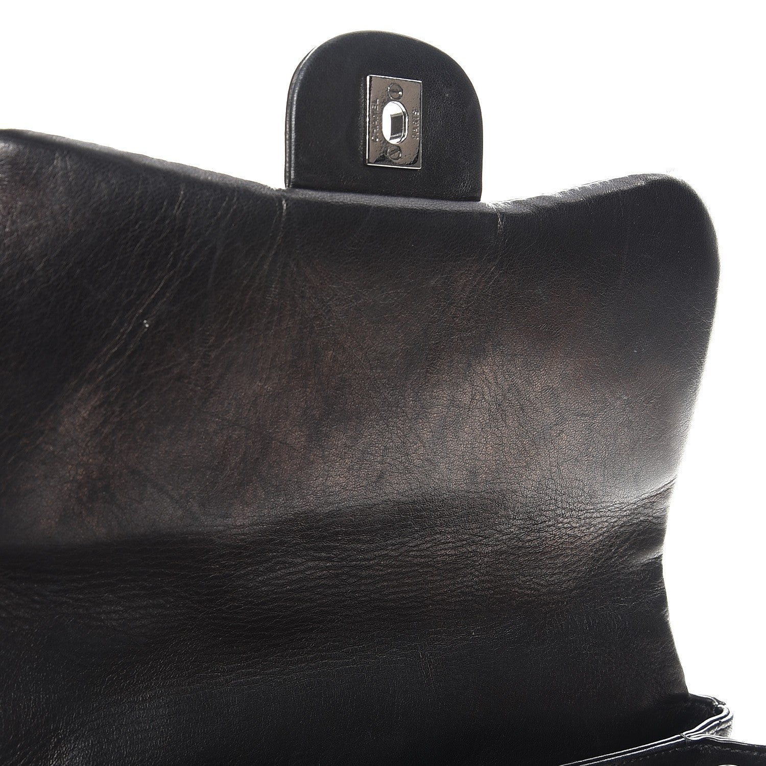 Chanel Lambskin Quilted 3 Accordion Flap Bag Black 10 of 12