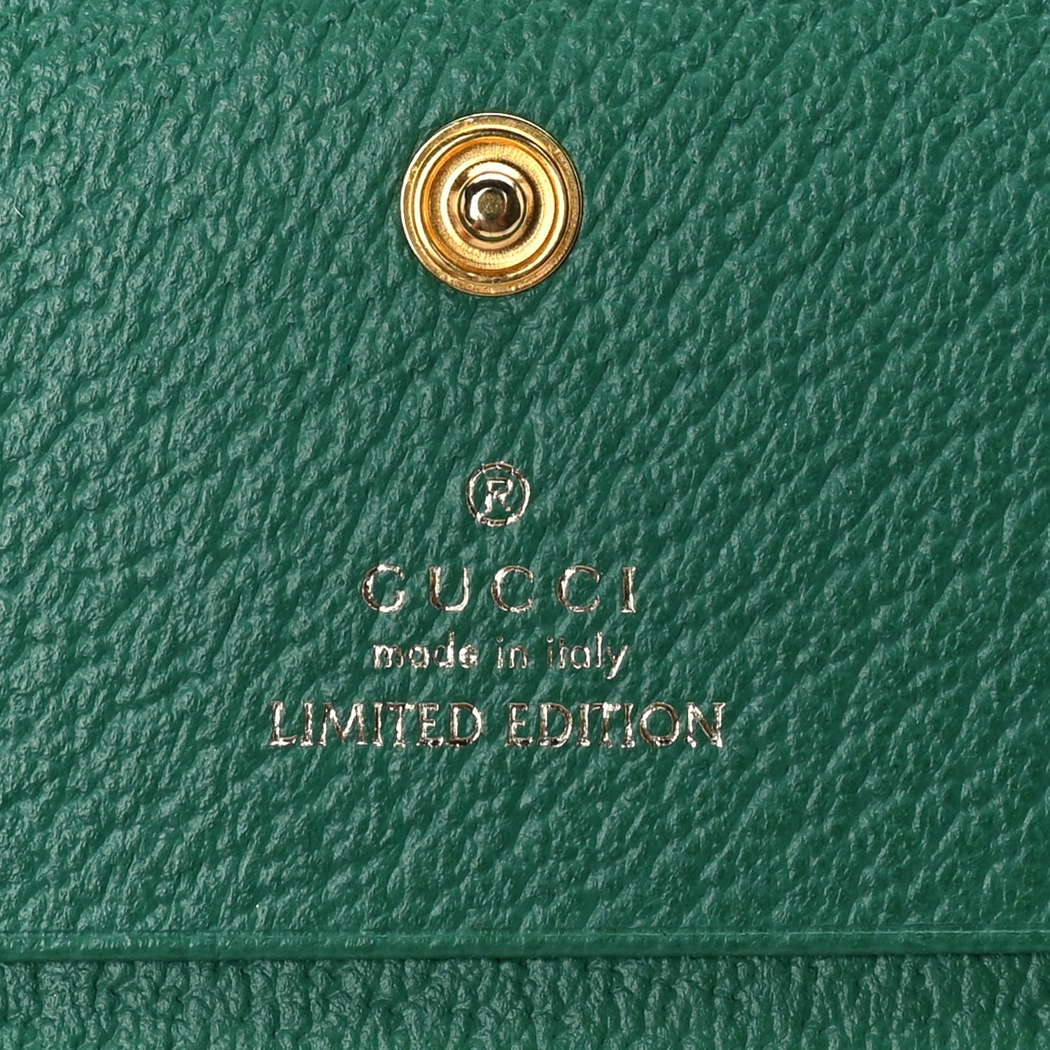 Gucci GG Supreme Monogram Flora Web Ophidia Card Case Green 7 of 7