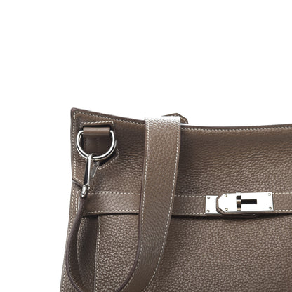 Hermes Taurillon Clemence Jypsiere 34 Etoupe 12 of 13