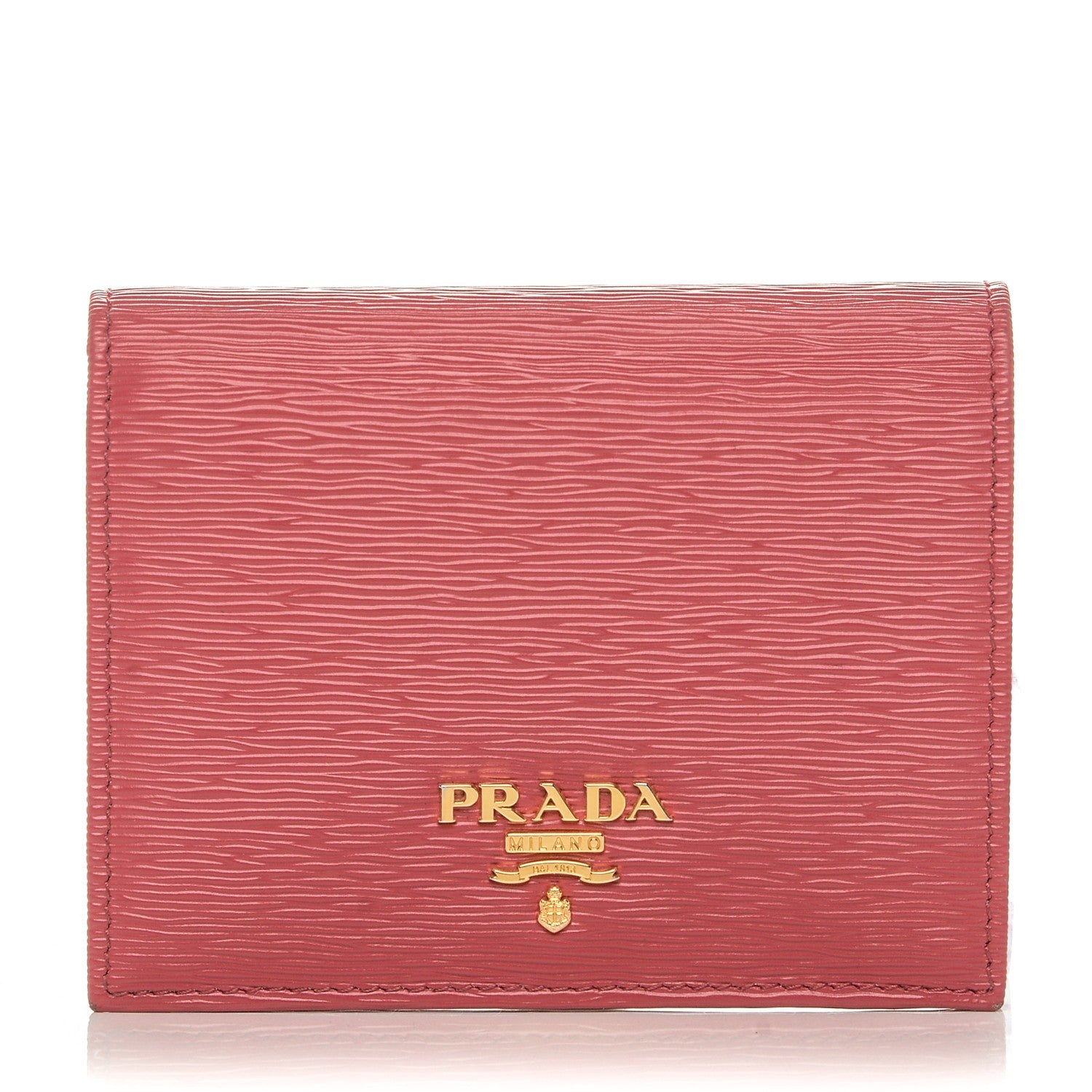 Prada Vitello Move Bi-Fold Wallet Peonia 1 of 6