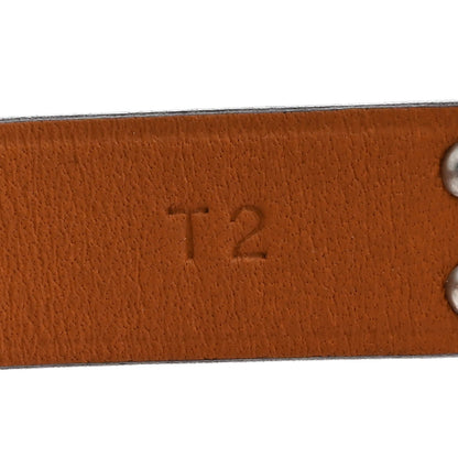 Hermes Chevre Chamkila Kelly Double Tour Bracelet T2 Rose Pop 5 of 7