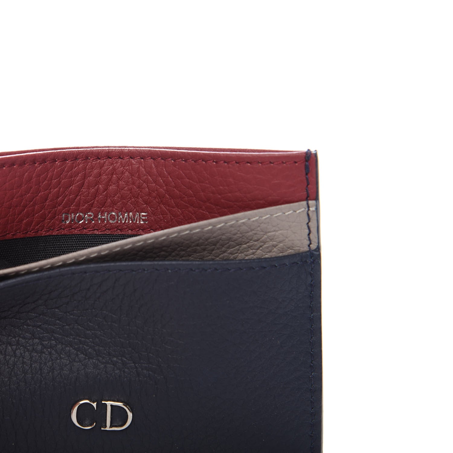 Christian Dior Homme Card Holder Blue Red 6 of 8