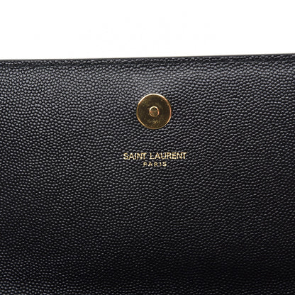 Saint Laurent Grain De Poudre Monogram Cassandre Clutch Black 5 of 7