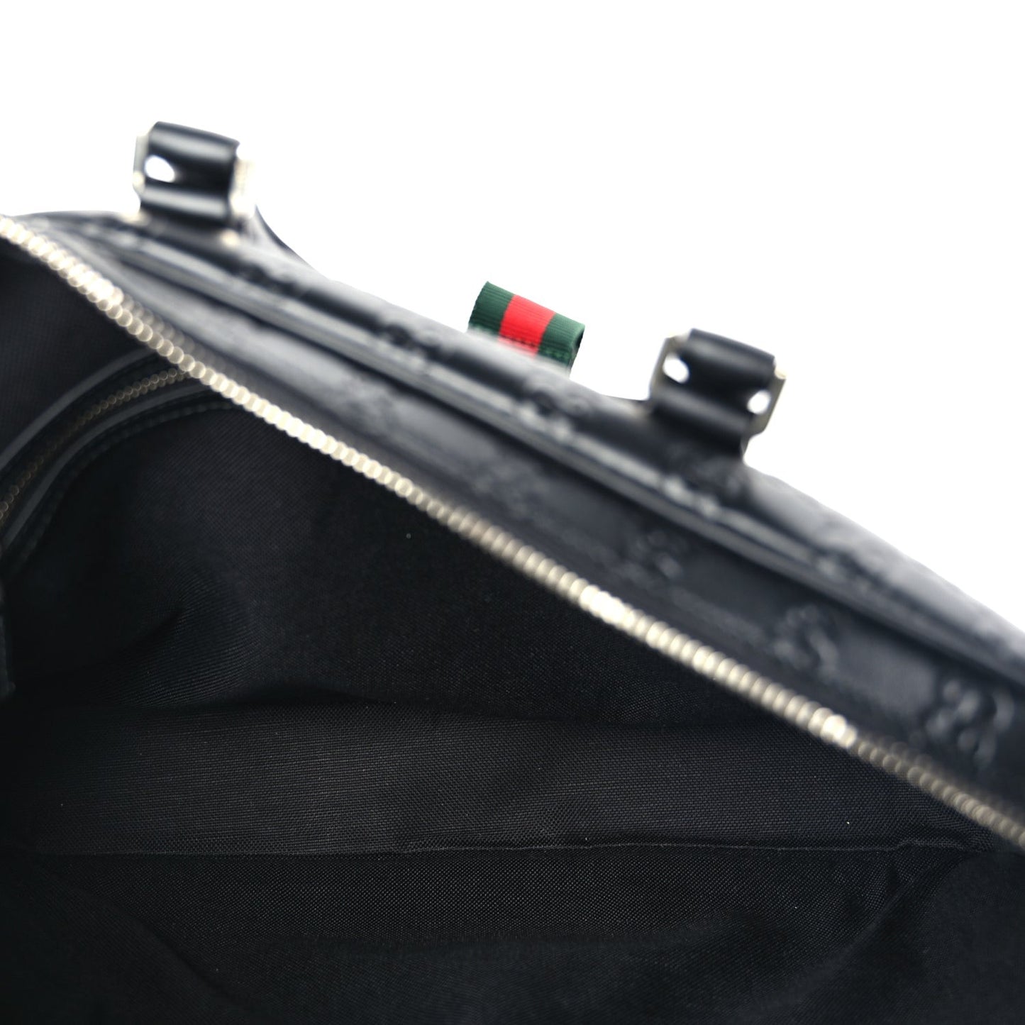 Calfskin GG Emblem Large Briefcase Black