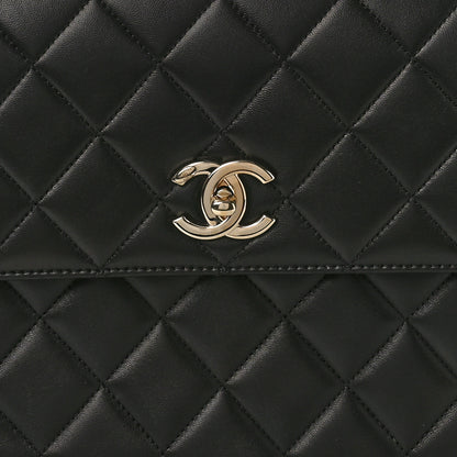 Chanel Lambskin Quilted Medium Trendy CC Flap Dual Handle Bag Black 10 of 10