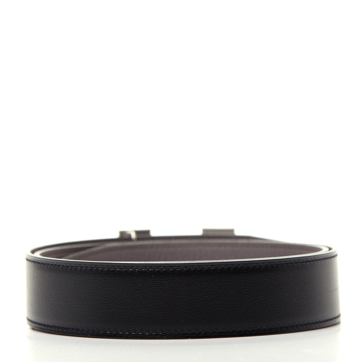 Hermes Box Togo 32mm H Belt 85 Black Etain 2 of 5