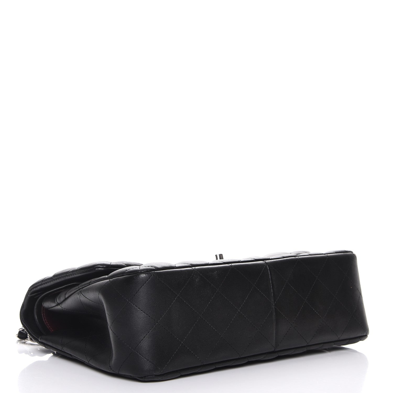 Chanel Lambskin Quilted Jumbo Double Flap Black 4 of 8