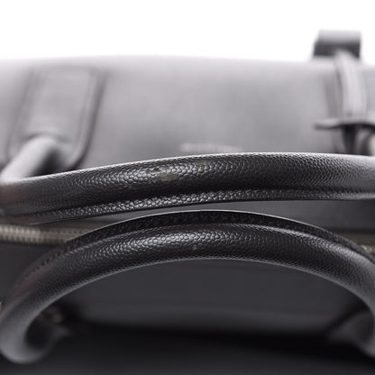 Saint Laurent Grain de Poudre Medium Museum Briefcase Coal 9 of 14