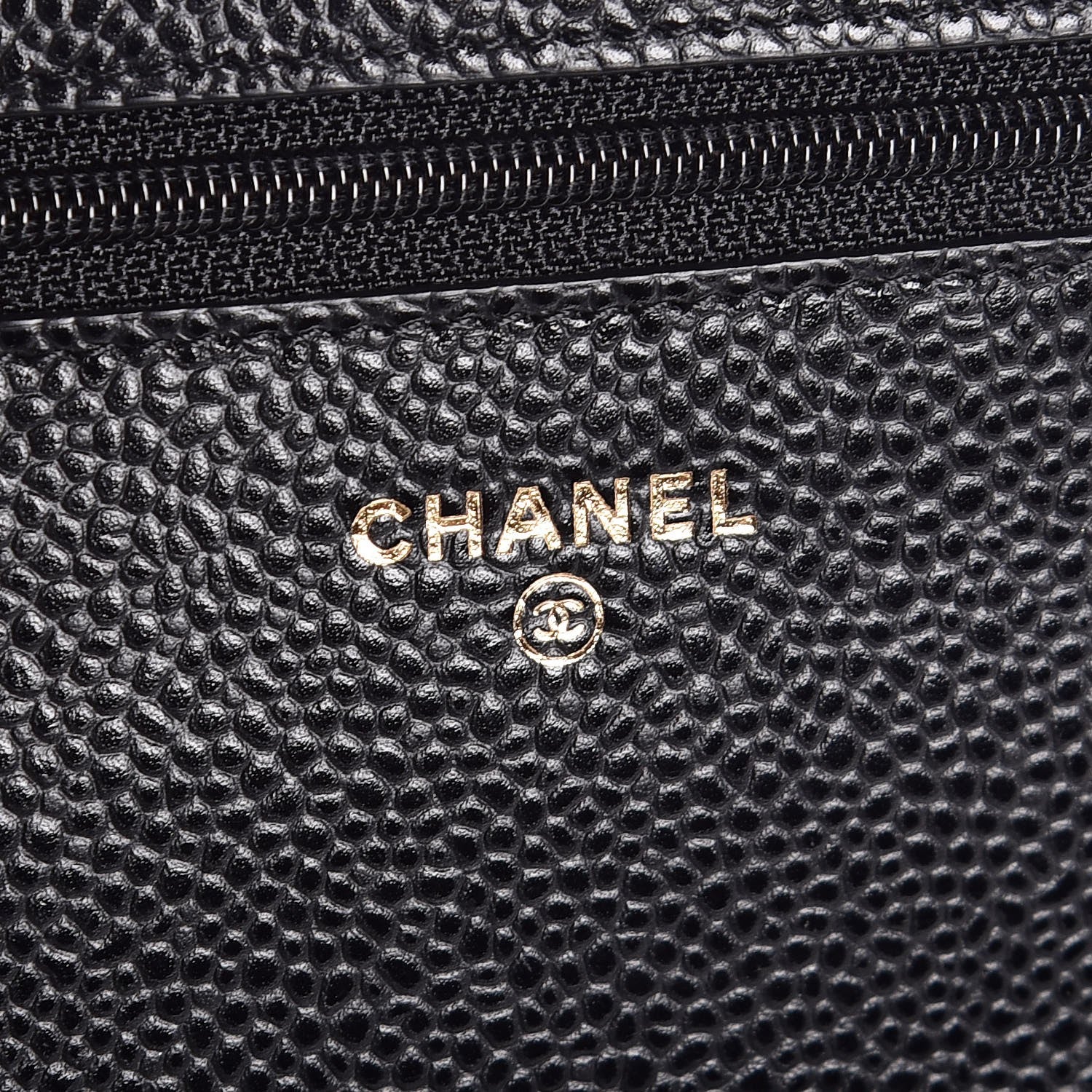 Chanel Caviar Quilted Wallet On Chain WOC Black 6 of 8