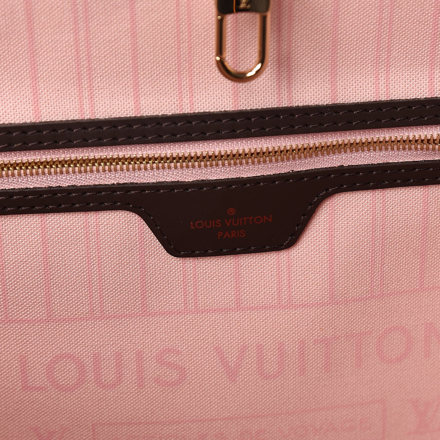 Louis Vuitton Damier Ebene Neo Neverfull MM Rose Ballerine 6 of 11