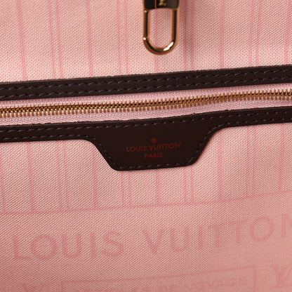 Louis Vuitton Damier Ebene Neo Neverfull MM Rose Ballerine 6 of 11